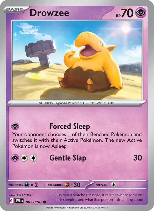 Drowzee 082/198 Scarlet & Violet Pokémon card