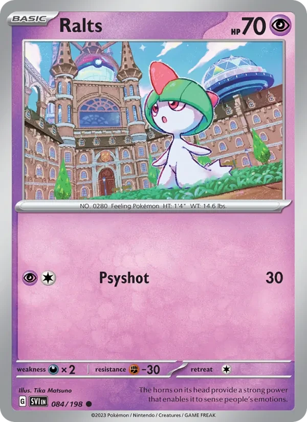 Ralts 084/198 Scarlet & Violet Pokémon card