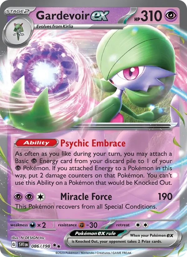 Gardevoir ex 086/198 Scarlet & Violet Pokémon Karte