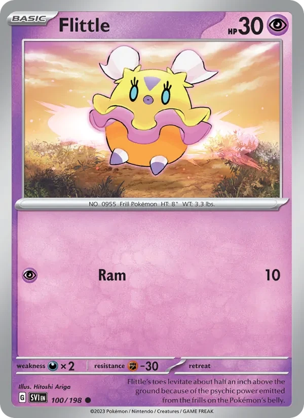 Flittle 100/198 Scarlet & Violet Pokémon card