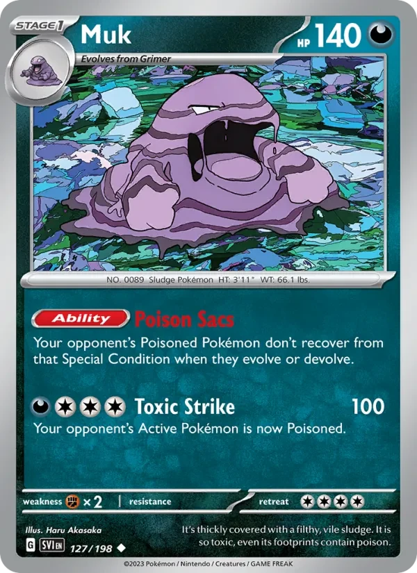 Muk 127/198 Scarlet & Violet Pokémon card