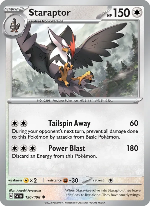 Staraptor 150/198 Scarlet & Violet Pokémon card
