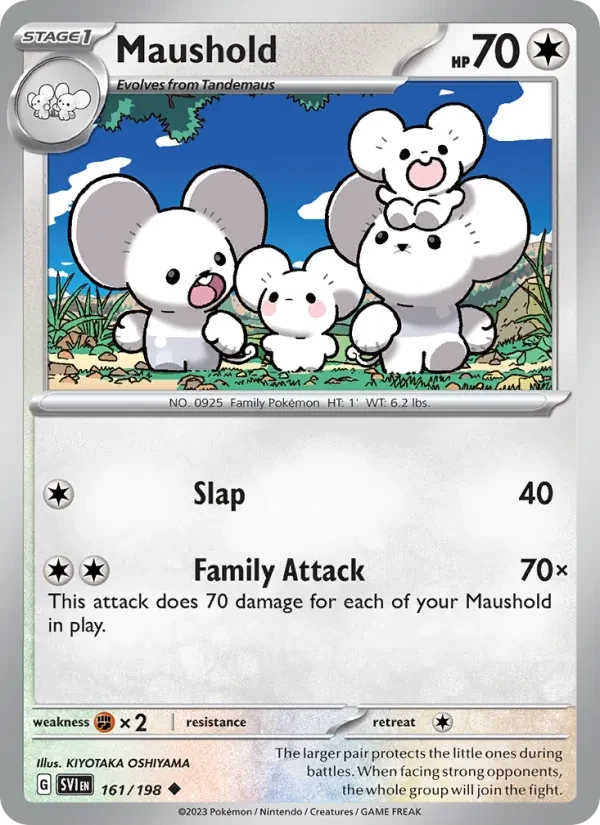 Maushold 161/198 Scarlet & Violet Pokémon card
