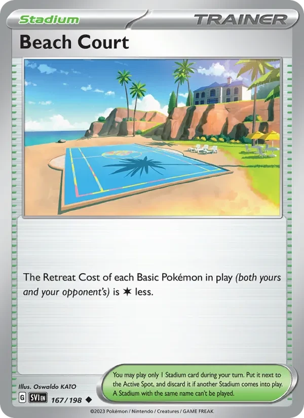 Beach Court 167/198 Scarlet & Violet Pokémon card