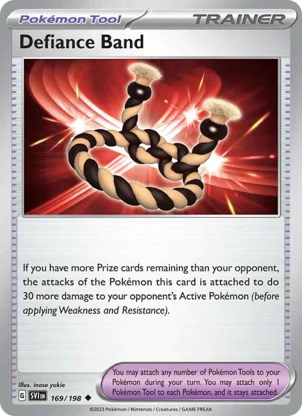 Defiance Band 169/198 Scarlet & Violet Pokémon card