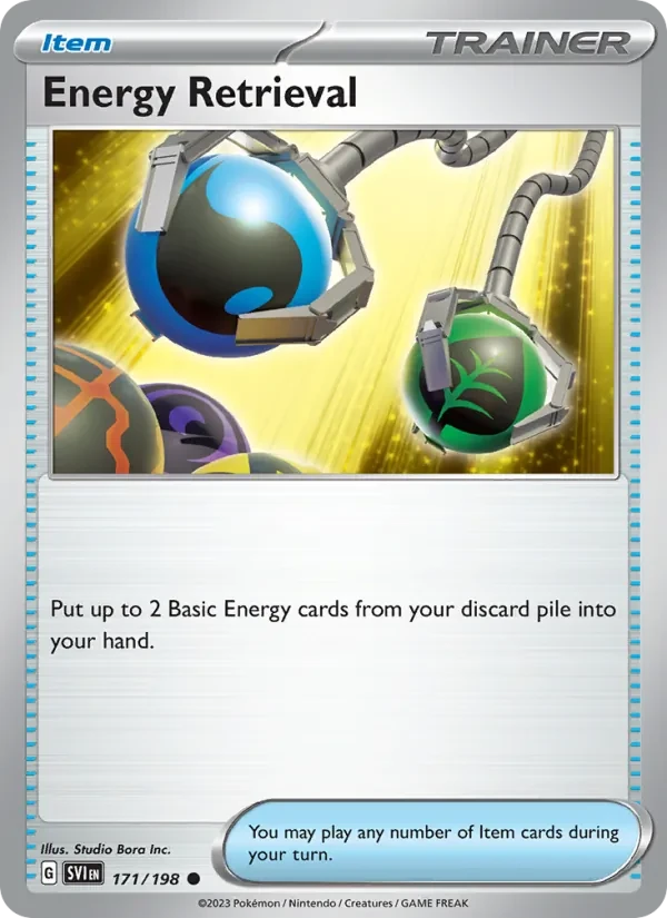 Carte Pokémon Energy Retrieval 171/198 Scarlet & Violet
