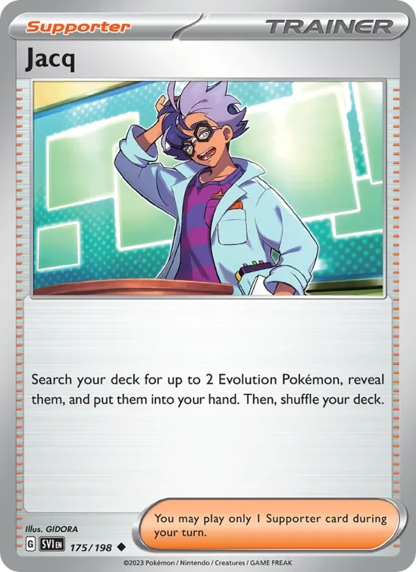 Jacq 175/198 Scarlet & Violet Pokémon card