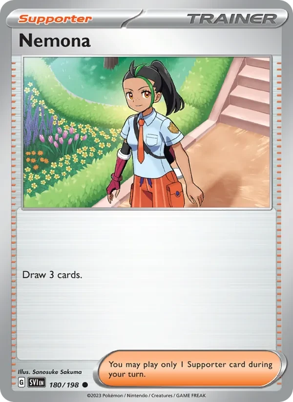 Nemona 180/198 Scarlet & Violet Pokémon card