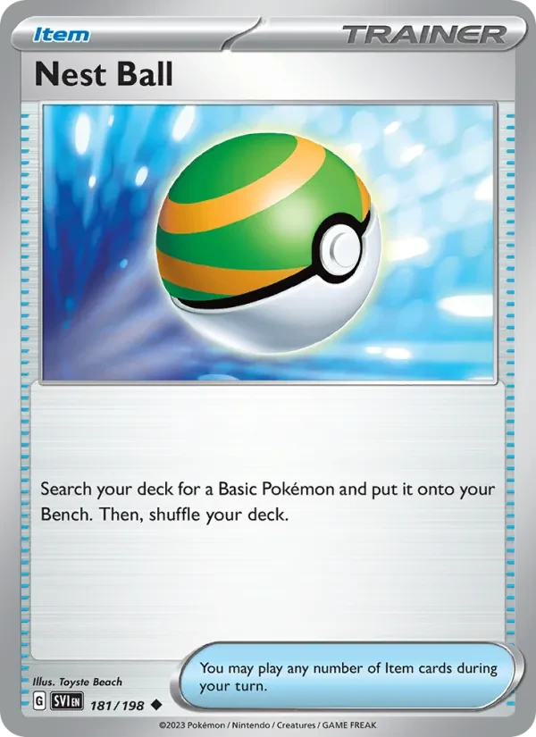 Nest Ball 181/198 Scarlet & Violet Pokémon card