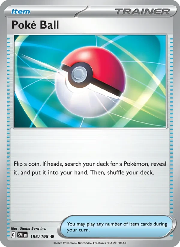 Poké Ball 185/198 Scarlet & Violet Pokémon card