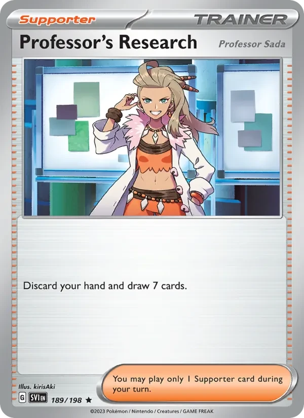 Professor's Research 189/198 Scarlet & Violet Pokémon Karte