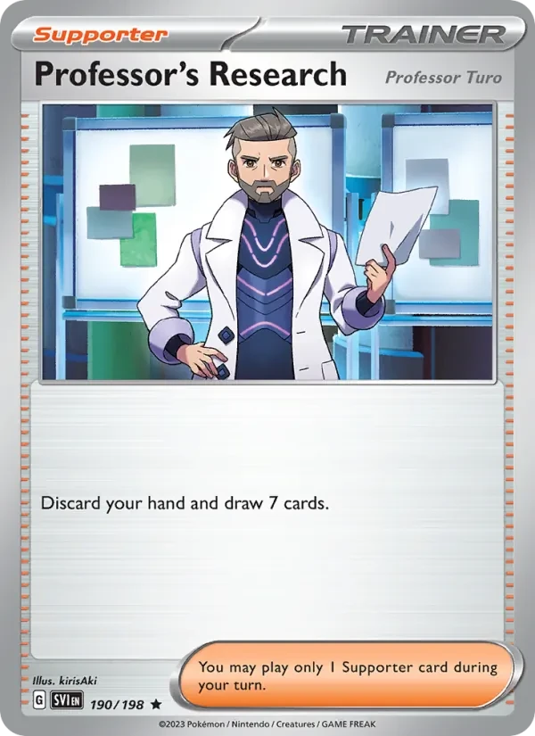 Professor's Research 190/198 Scarlet & Violet Pokémon card