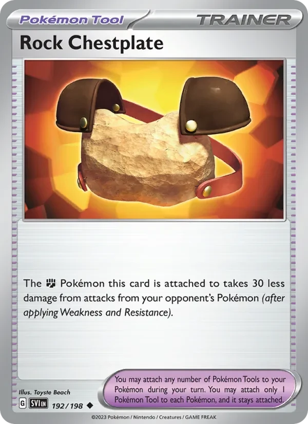 Rock Chestplate 192/198 Scarlet & Violet Pokémon card