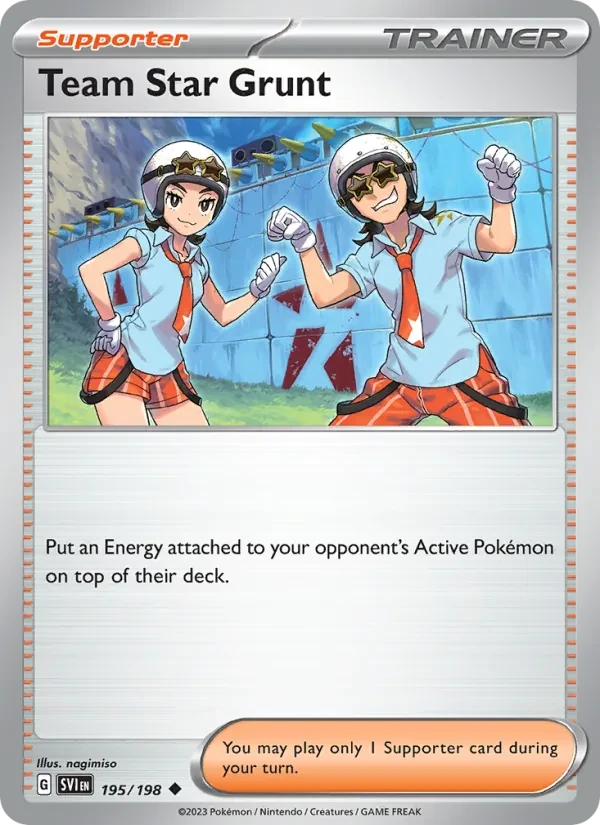 Team Star Grunt 195/198 Scarlet & Violet Pokémon card
