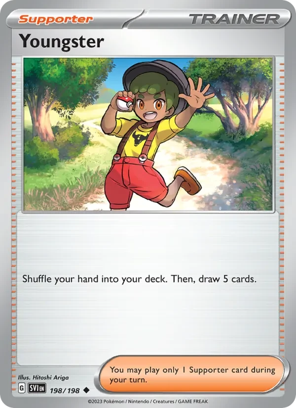 Youngster 198/198 Scarlet & Violet Pokémon card