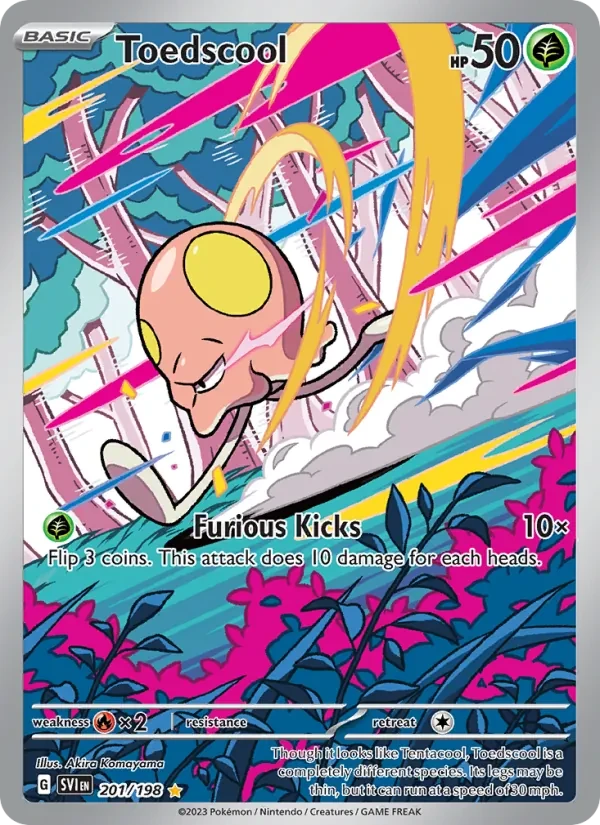 Toedscool 201/198 Scarlet & Violet Pokémon card