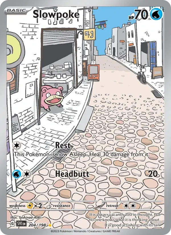 Slowpoke 204/198 Scarlet & Violet Pokémon card