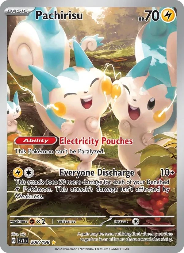 Pachirisu 208/198 Scarlet & Violet Pokémon card