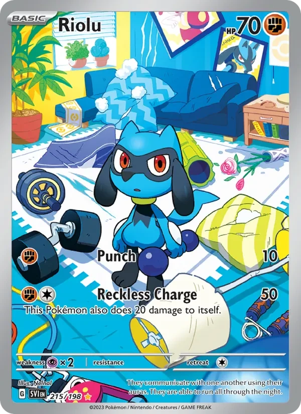 Riolu 215/198 Scarlet & Violet Pokémon Karte