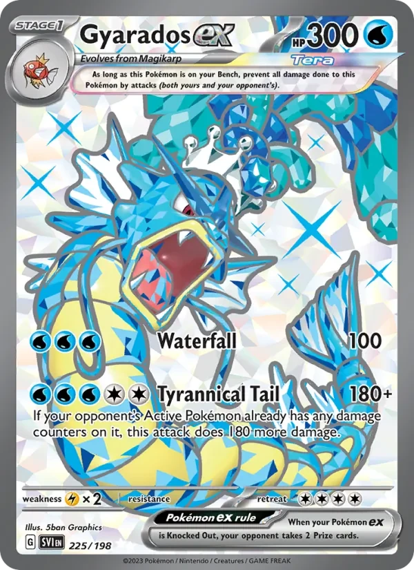 Gyarados ex 225/198 Scarlet & Violet Pokémon card