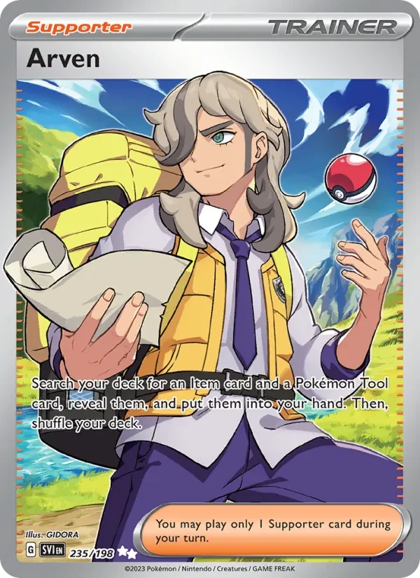 Arven 235/198 Scarlet & Violet Pokémon card