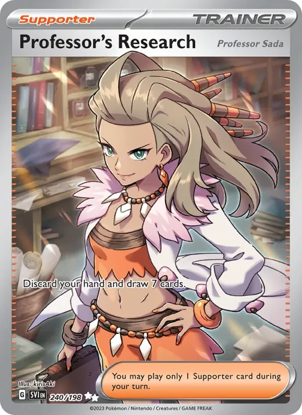Carte Pokémon Professor's Research 240/198 Scarlet & Violet