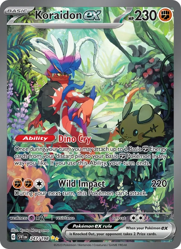Koraidon ex 247/198 Scarlet & Violet Pokémon card