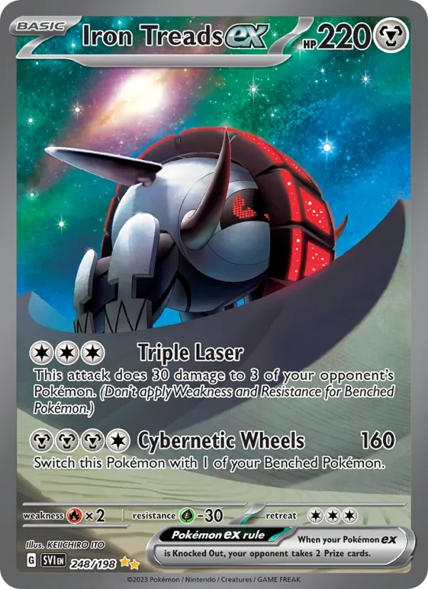 Carte Pokémon Iron Treads ex 248/198 Scarlet & Violet