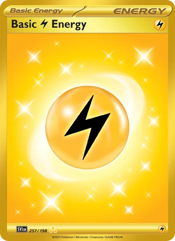 Basic Lightning Energy 257/198 Scarlet & Violet Pokémon card