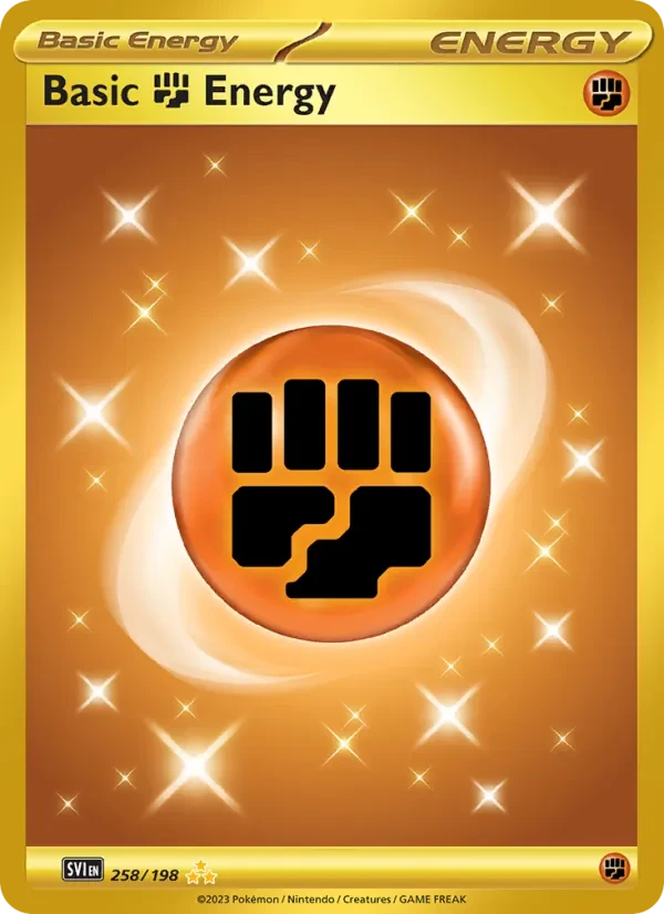 Basic Fighting Energy 258/198 Scarlet & Violet Pokémon card