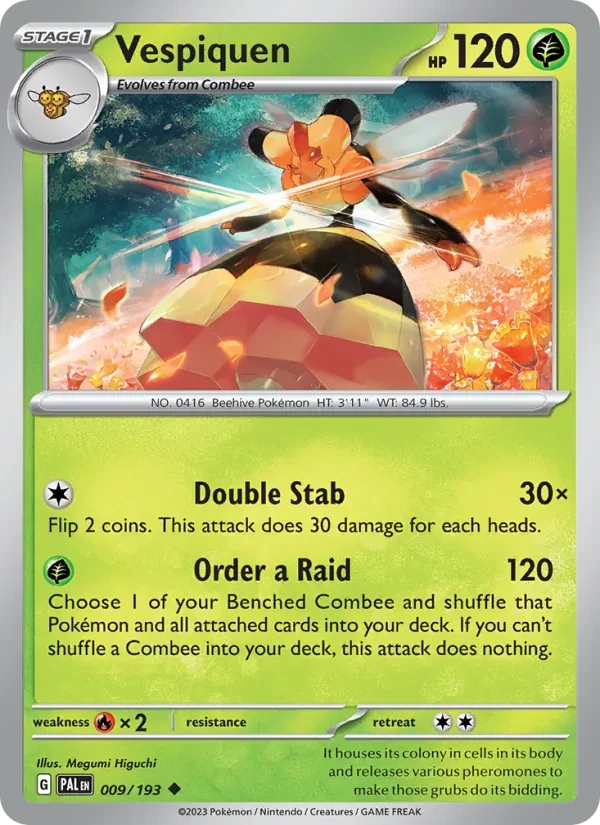 Vespiquen 009/193 Paldea Evolved Pokémon card