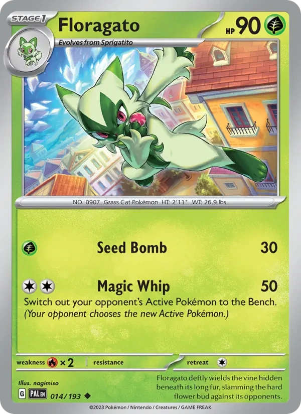 Floragato 014/193 Paldea Evolved Pokémon Karte