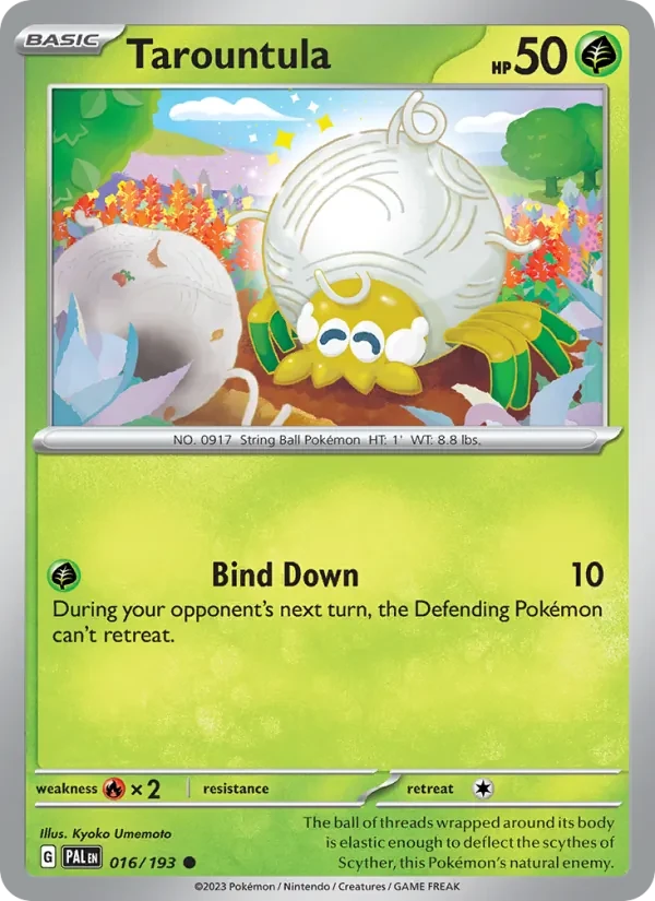 Tarountula 016/193 Paldea Evolved Pokémon Karte