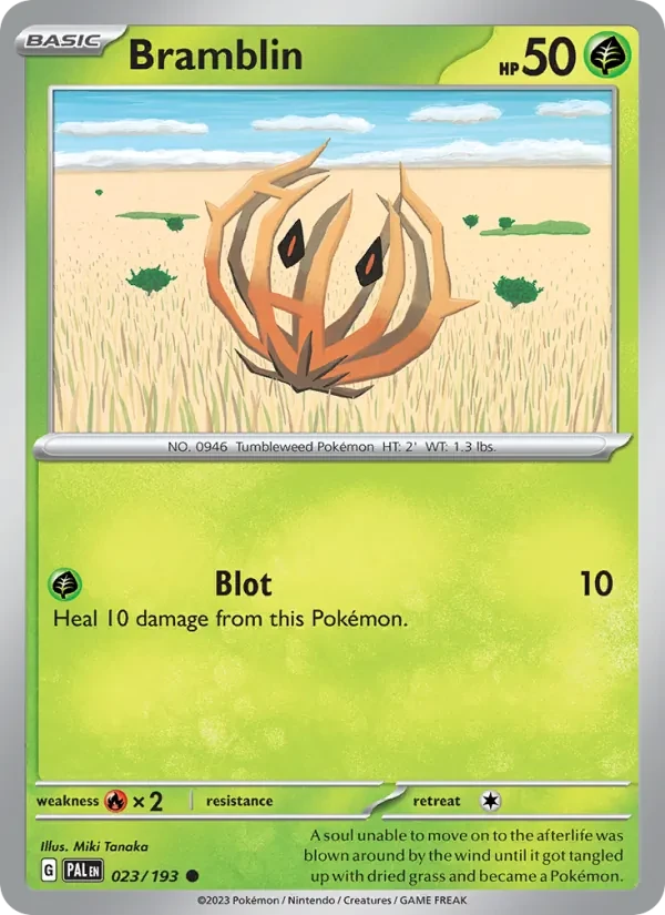 Carte Pokémon Bramblin 023/193 Paldea Evolved