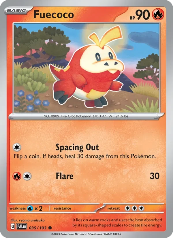 Fuecoco 035/193 Paldea Evolved Pokémon card