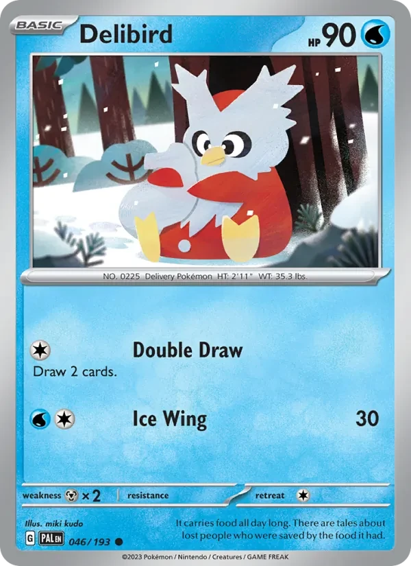 Delibird 046/193 Paldea Evolved Pokémon card