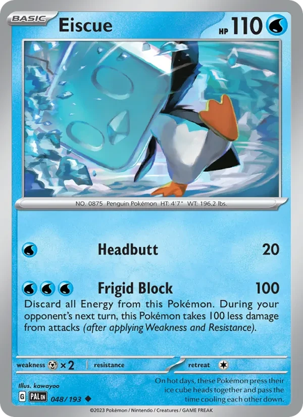 Eiscue 048/193 Paldea Evolved Pokémon card