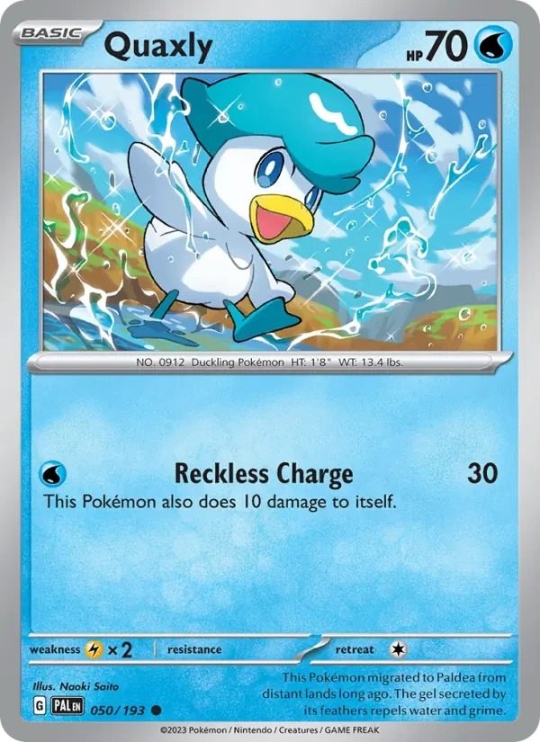 Quaxly 050/193 Paldea Evolved Pokémon Karte