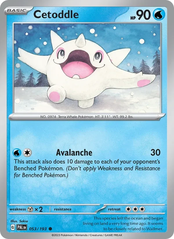 Carte Pokémon Cetoddle 053/193 Paldea Evolved