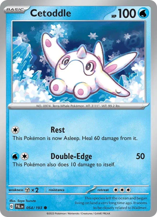 Cetoddle 054/193 Paldea Evolved Pokémon Karte