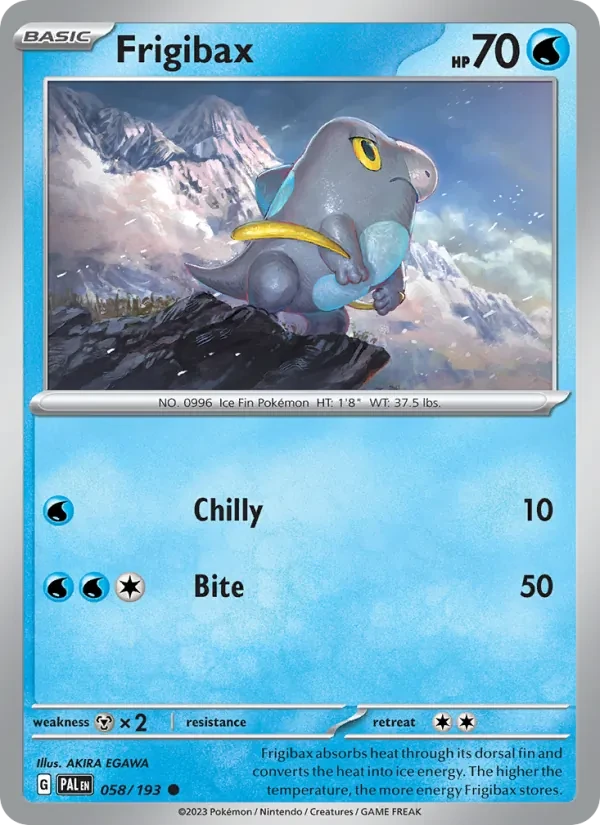Frigibax 058/193 Paldea Evolved Pokémon card