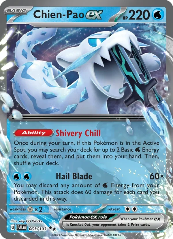 Chien-Pao ex 061/193 Paldea Evolved Pokémon card