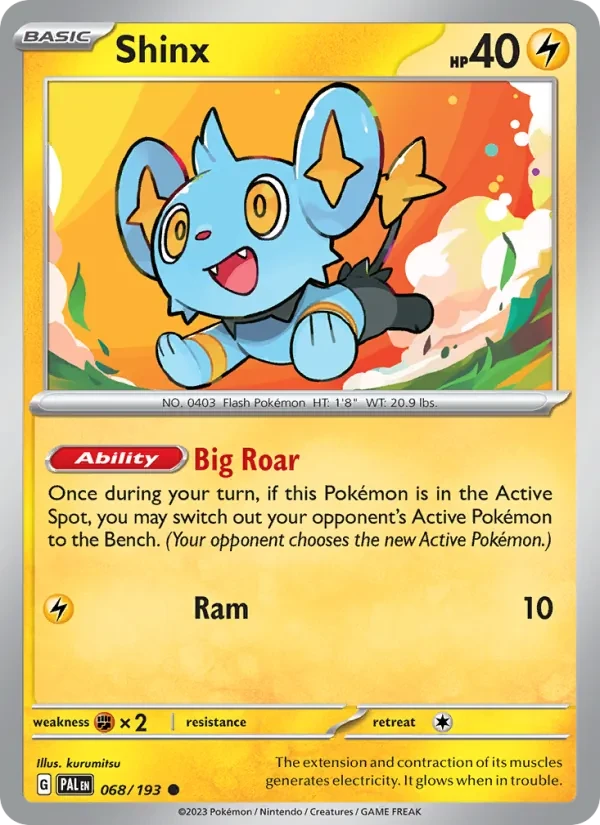 Shinx 068/193 Paldea Evolved Pokémon card