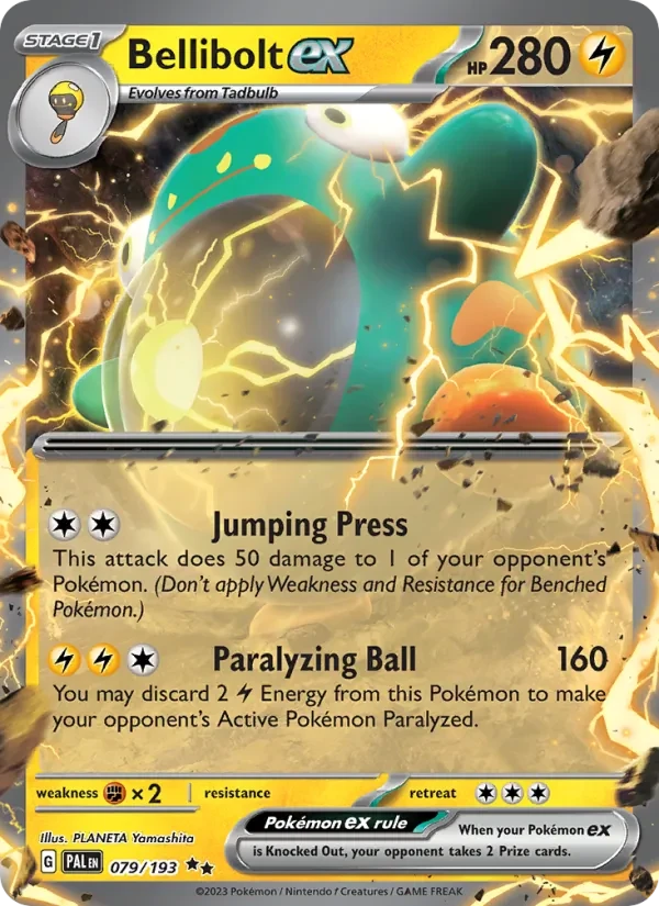 Carta Pokémon Bellibolt ex 079/193 Paldea Evolved