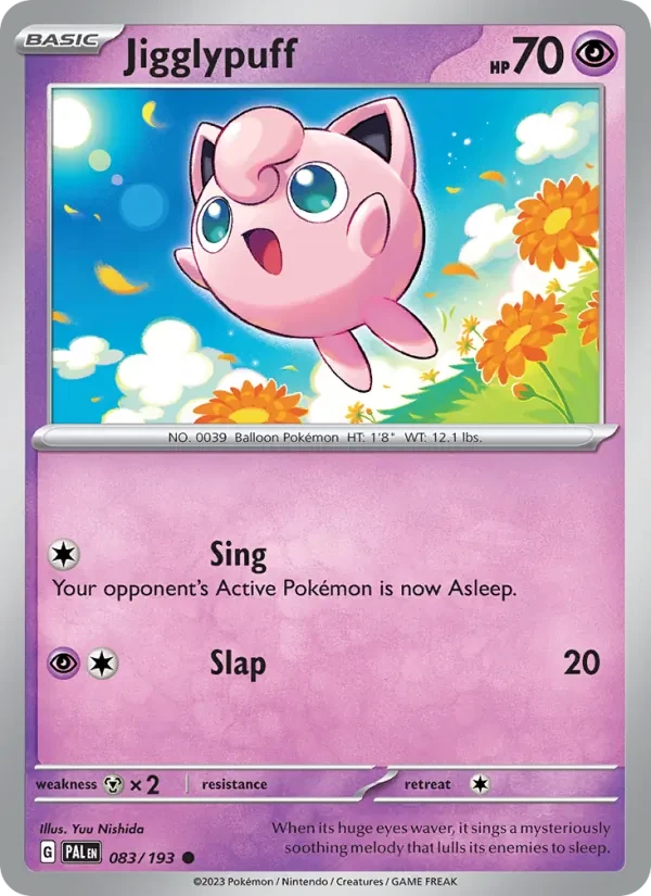 Carte Pokémon Jigglypuff 083/193 Paldea Evolved