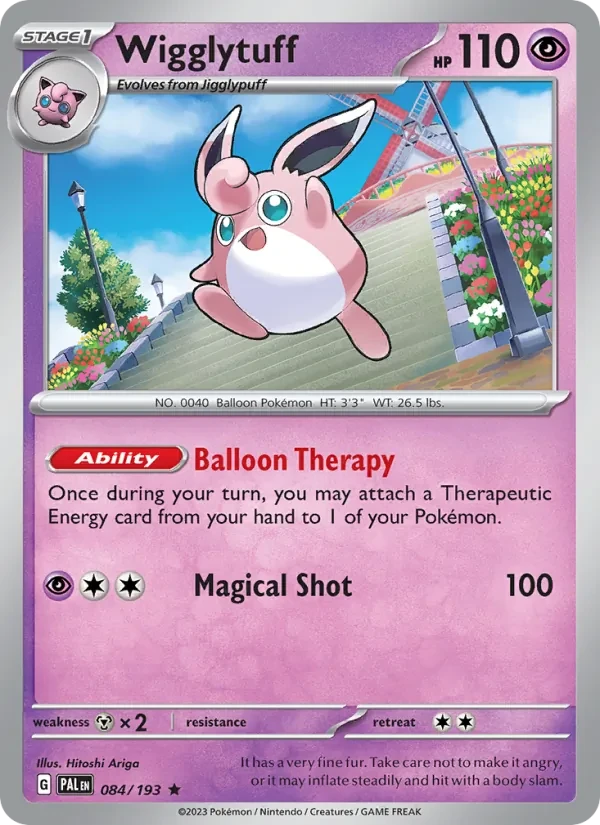Wigglytuff 084/193 Paldea Evolved Pokémon card
