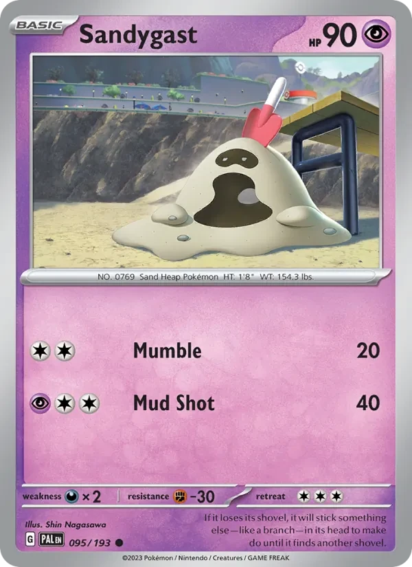 Sandygast 095/193 Paldea Evolved Pokémon card