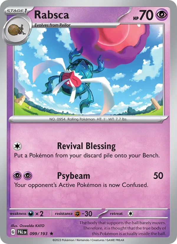 Rabsca 099/193 Paldea Evolved Pokémon card