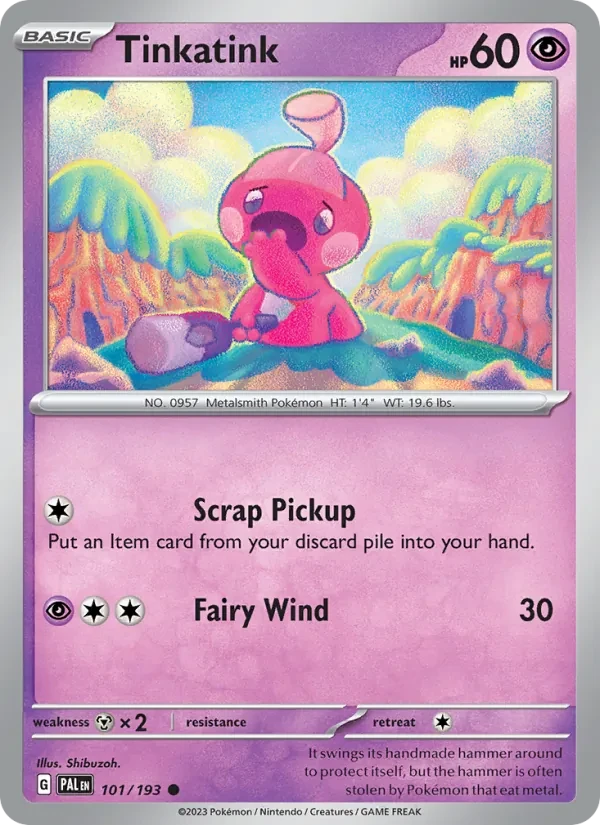 Tinkatink 101/193 Paldea Evolved Pokémon card