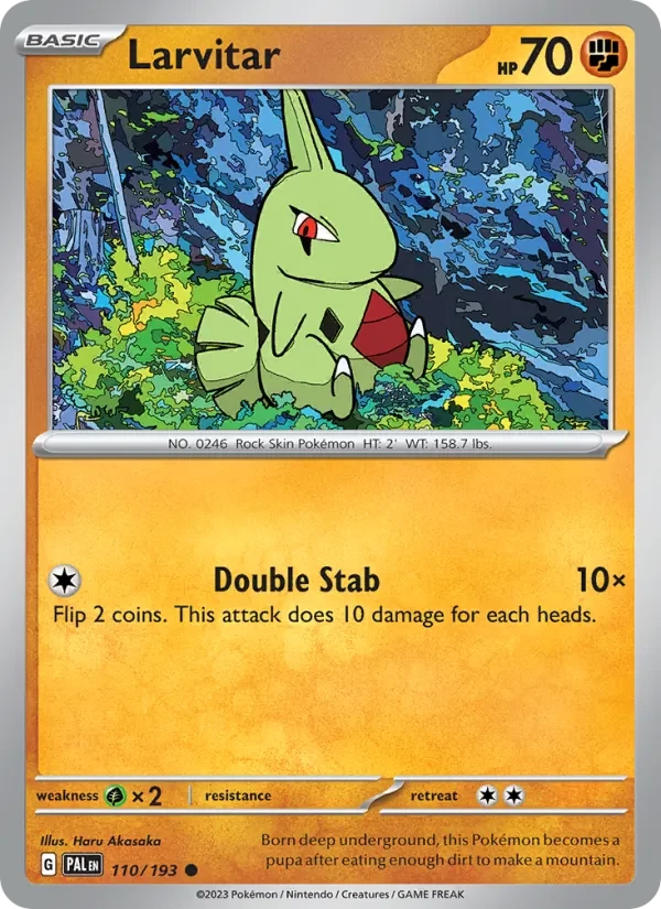Larvitar 110/193 Paldea Evolved Pokémon card